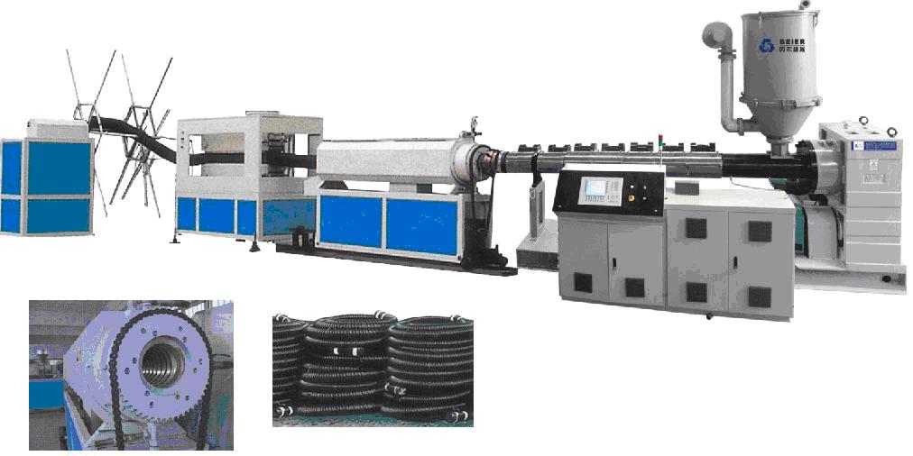 Línea de extrusión para tuberías de PE Carbón Spiral Reinforcing